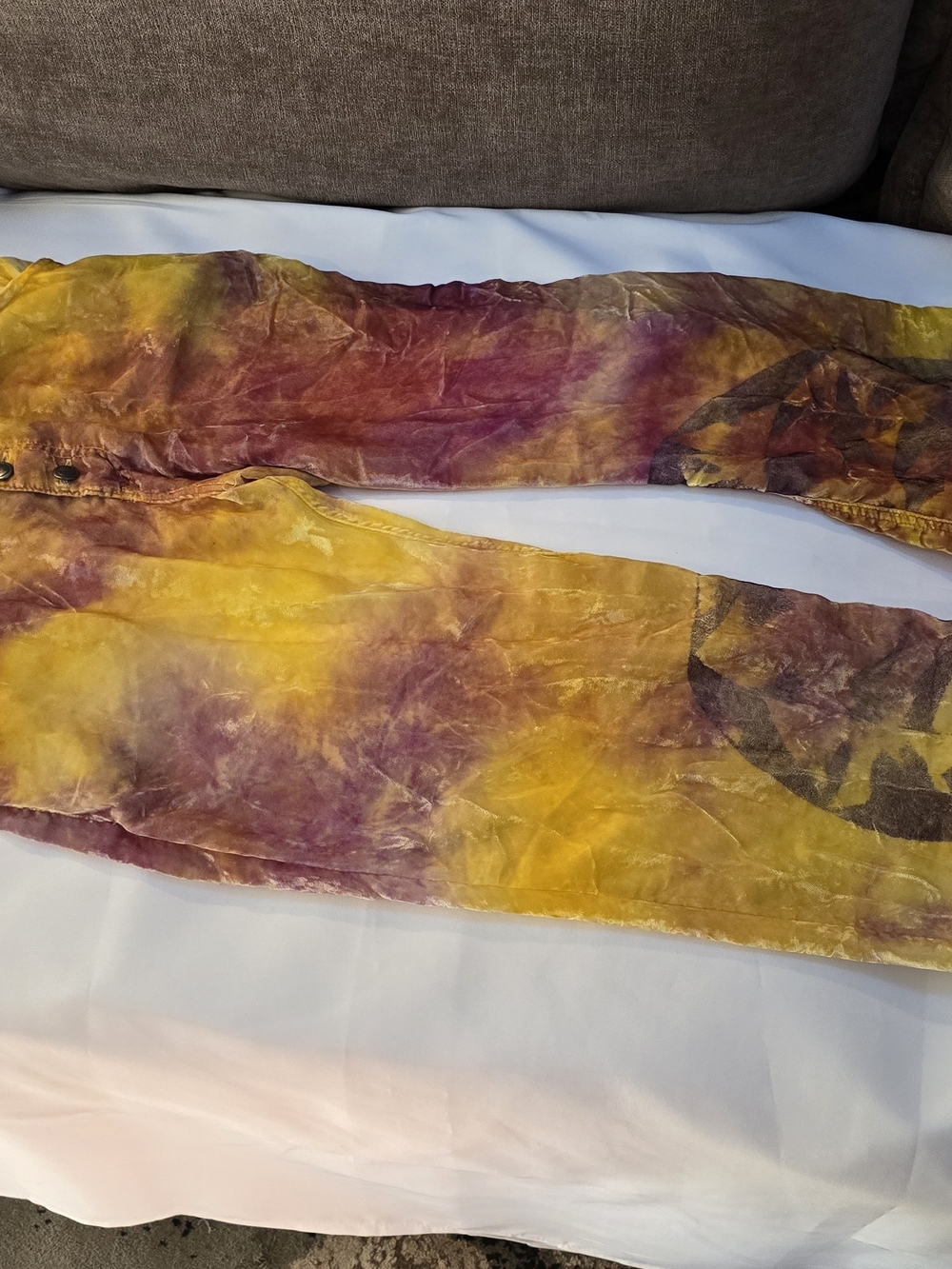 The People of the Labyrinths Tie-Dye Velvet Pants